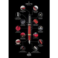 Italian Rally Passion Pen – Füllfederhalter, Italien DELTA Extraflexible F-Feder