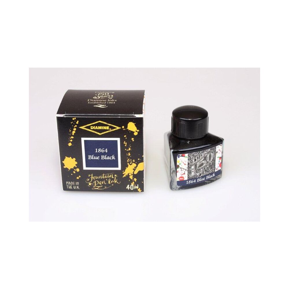 Diamine 150th Anniversary Tintengläser Tinte Glas 40ml DIA1101 1864 Blue Black