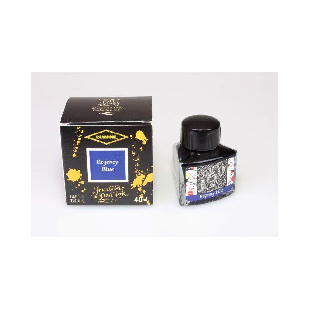 Diamine 150th Anniversary Tintengläser Tinte Glas 40ml DIA1106 Regency Blue