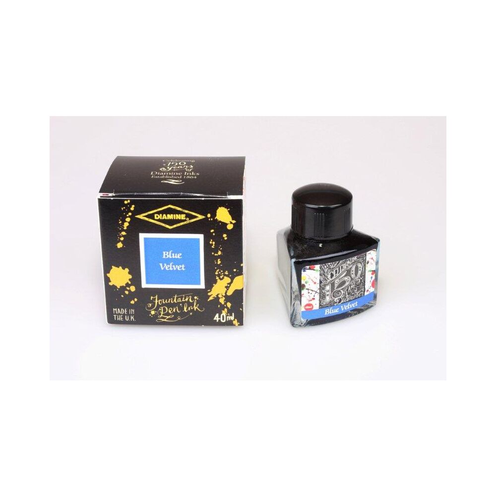 Diamine 150th Anniversary Tintengläser Tinte Glas 40ml DIA1107 Blue Velvet