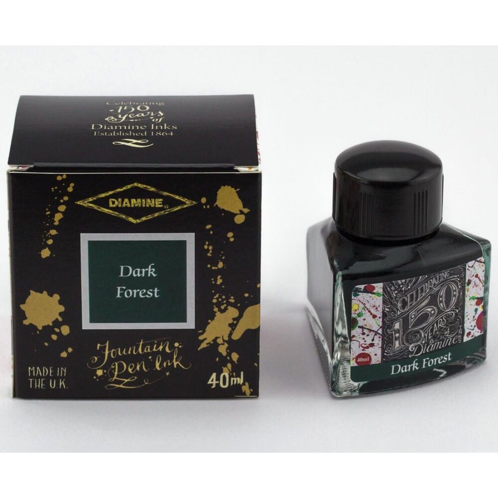 Diamine 150th Anniversary Tintengläser Tinte Glas 40ml DIA1110 Dark Forest