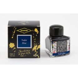 Diamine 150th Anniversary Tintengläser Tinte Glas 40ml DIA1113 Tudor Blue