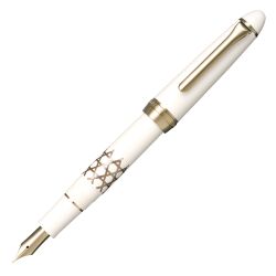 Sailor 1911 Classic KO Bamboo Füllfederhalter F vergoldet BAMBOO MESH SV WHITE