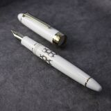 Sailor 1911 Classic KO Bamboo Füllfederhalter F vergoldet BAMBOO MESH SV WHITE