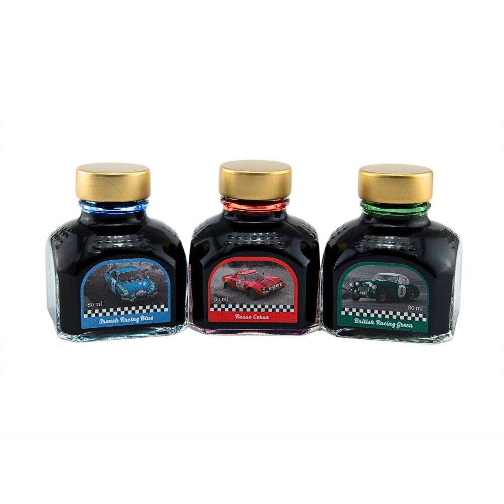 DIAMINE 80ml Racing Tinte Limitierte Edition ikonischer Rennfarben Glasflasche