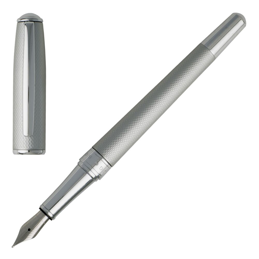 F&uuml;ller F&uuml;llfederhalter Fountain Pen Hugo Boss Essential. HSW7442B Matte Chrome