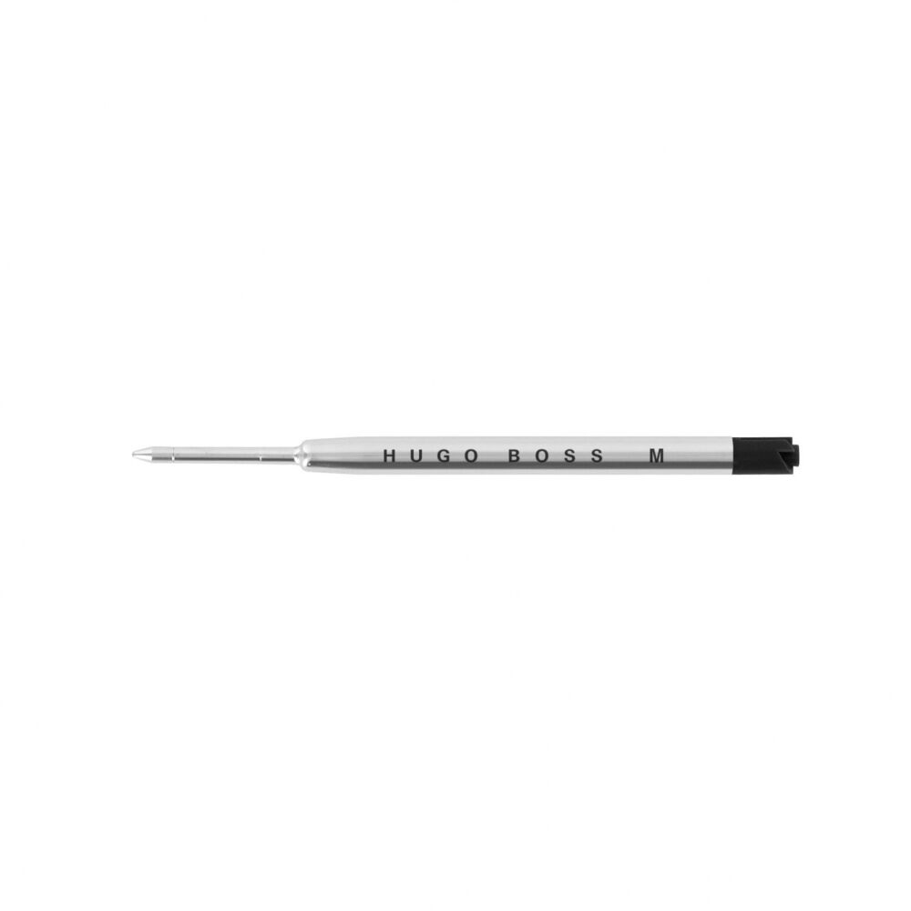 2 Stück Kugelschreiberminen HUGO BOSS Ball Pen Refill Metal M Schwarz HPR741NM