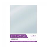 Crafter&acute;s Companion Centura Metallic, A4, 310g, 10 Blatt, Farbe: Pale Silver