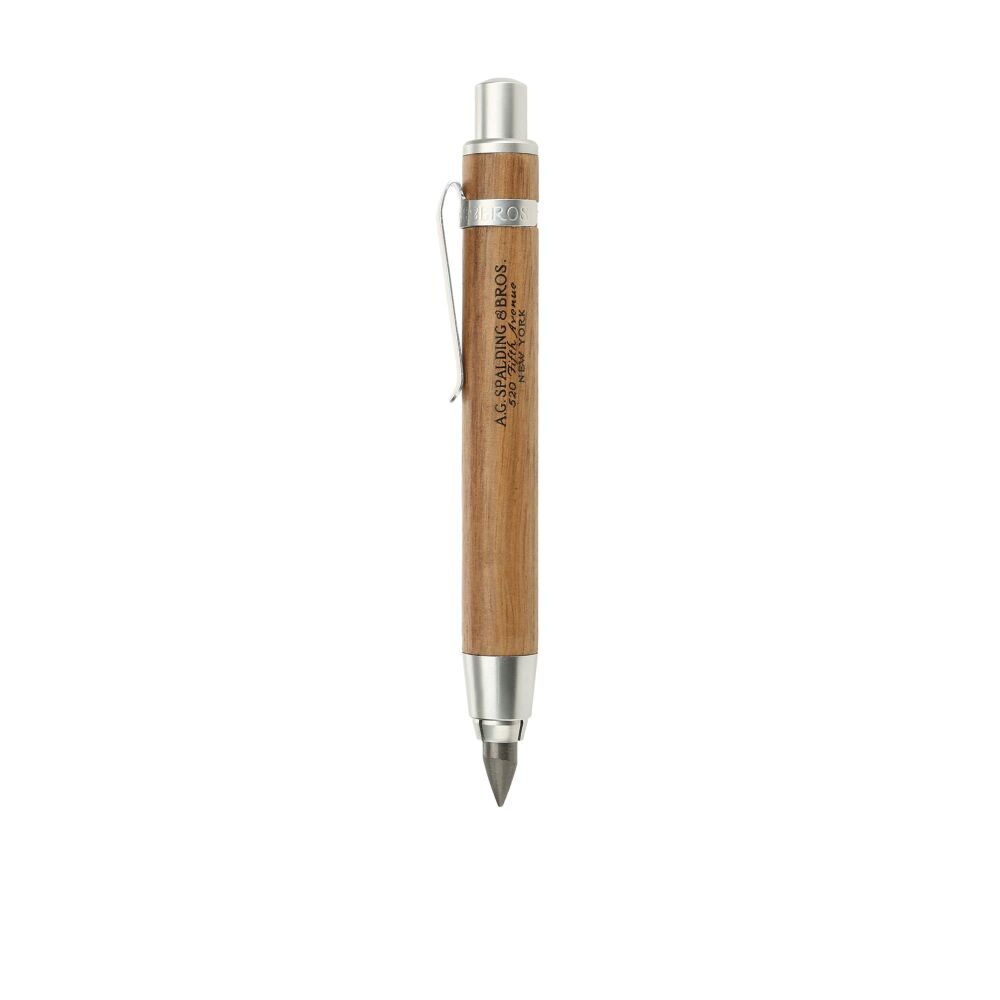 Big Pencil Druckbleistift Walnuss A.G. Spalding &amp; Bros Wooden Pen Mine 5,6mm