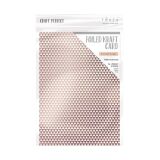 Tonic Studios Craft Perfect, Foiled Card, A4, 5x 280g, Rose Gold Triangles