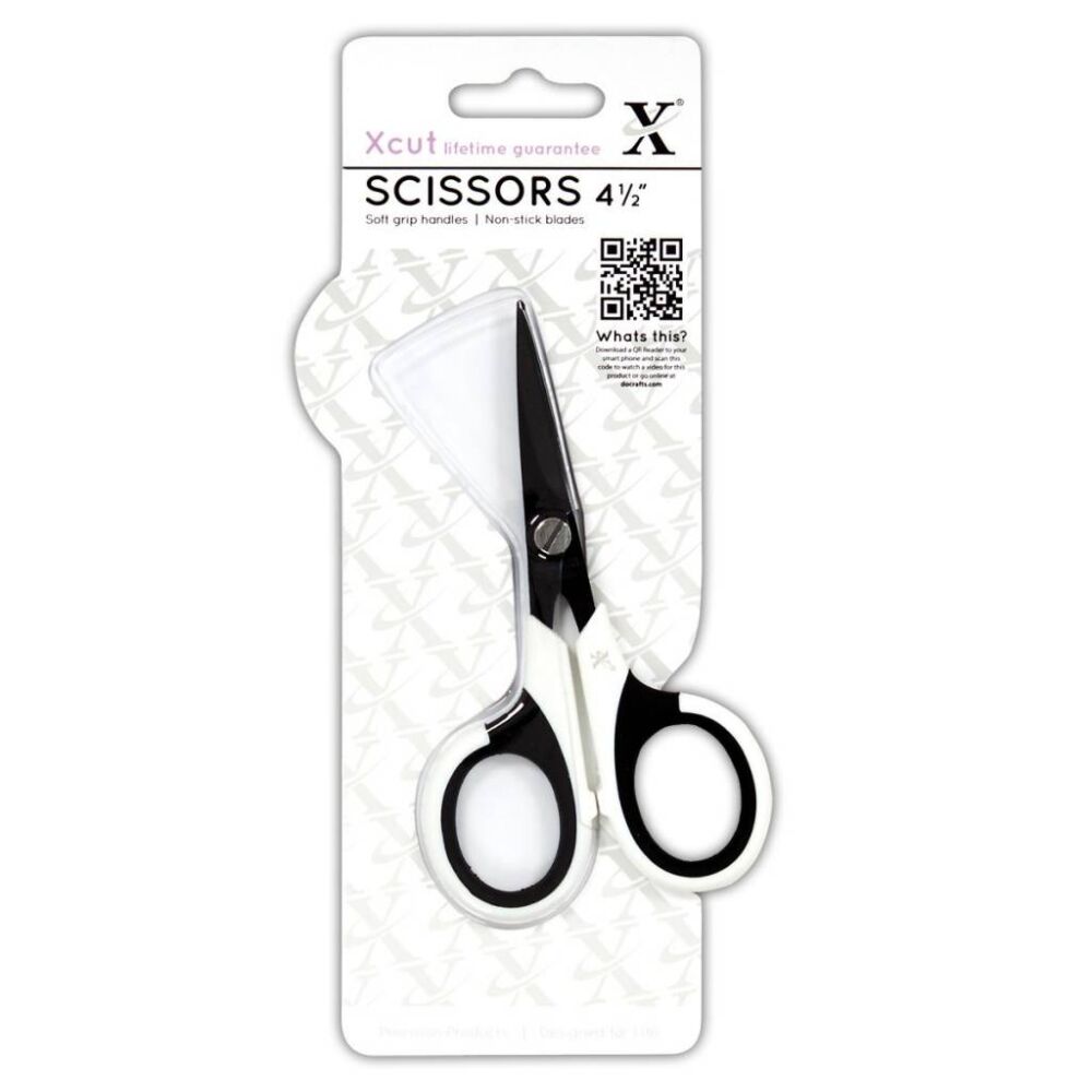 Xcut Art & Craft Scissors, Bastelschere 4,5" mit antihaftbeschichteter Klinge