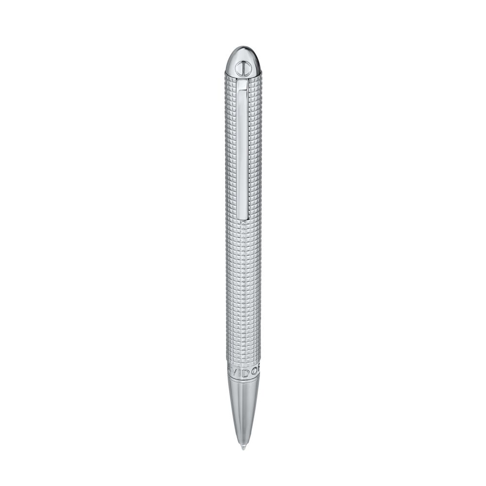 Davidoff Kugelschreiber Paris Platiert Chrom 22872 Ballpoint Luxus Pen Silber