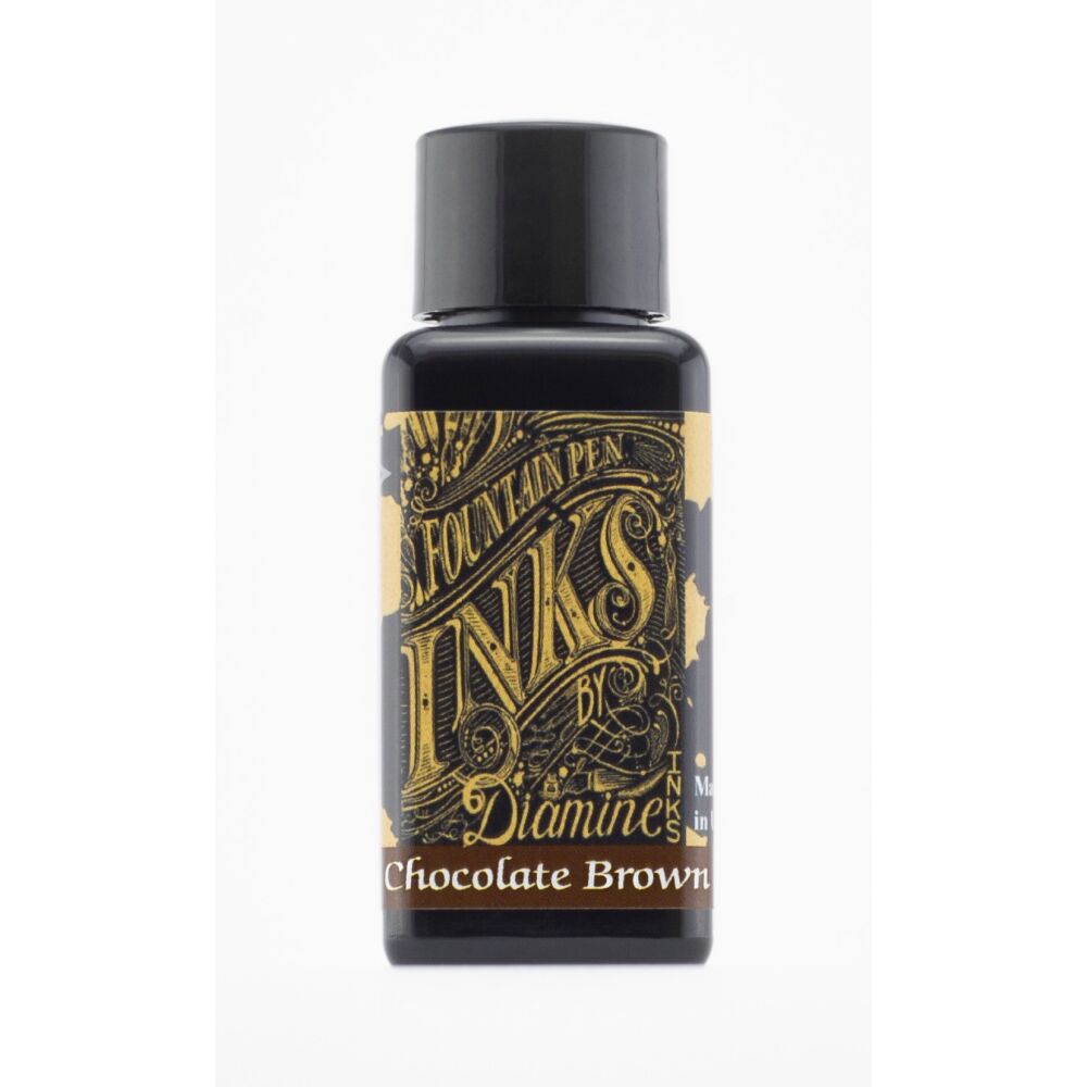 Diamine Füllhalter Tinte Fountain Ink Füller 30ml Farbe DIA259 Chocolate Brown