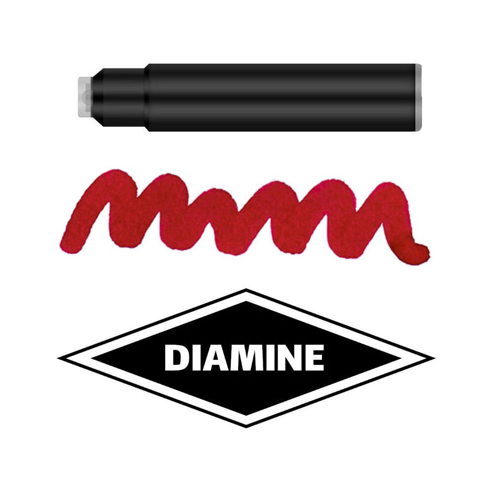 Diamine Standard Patronen Füller Füllfederhalter 4001 Tinte DIA561 Maroon