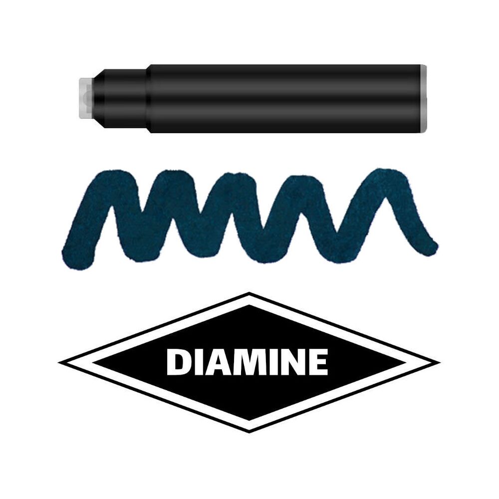 Diamine Standard Patronen Füller Füllfederhalter 4001 Tinte DIA557 Midnight