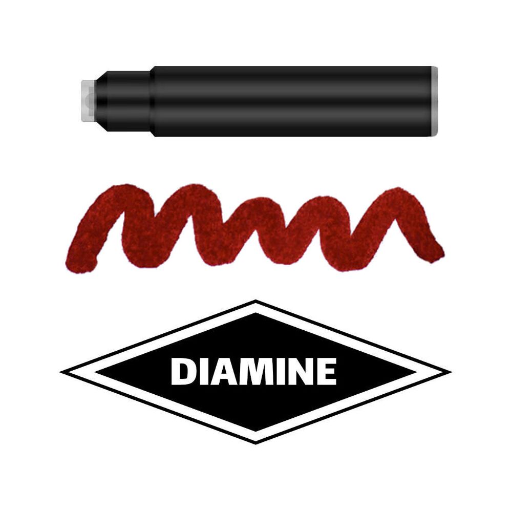 Diamine Standard Patronen Füller Füllfederhalter 4001 Tinte DIA562 Monaco Red