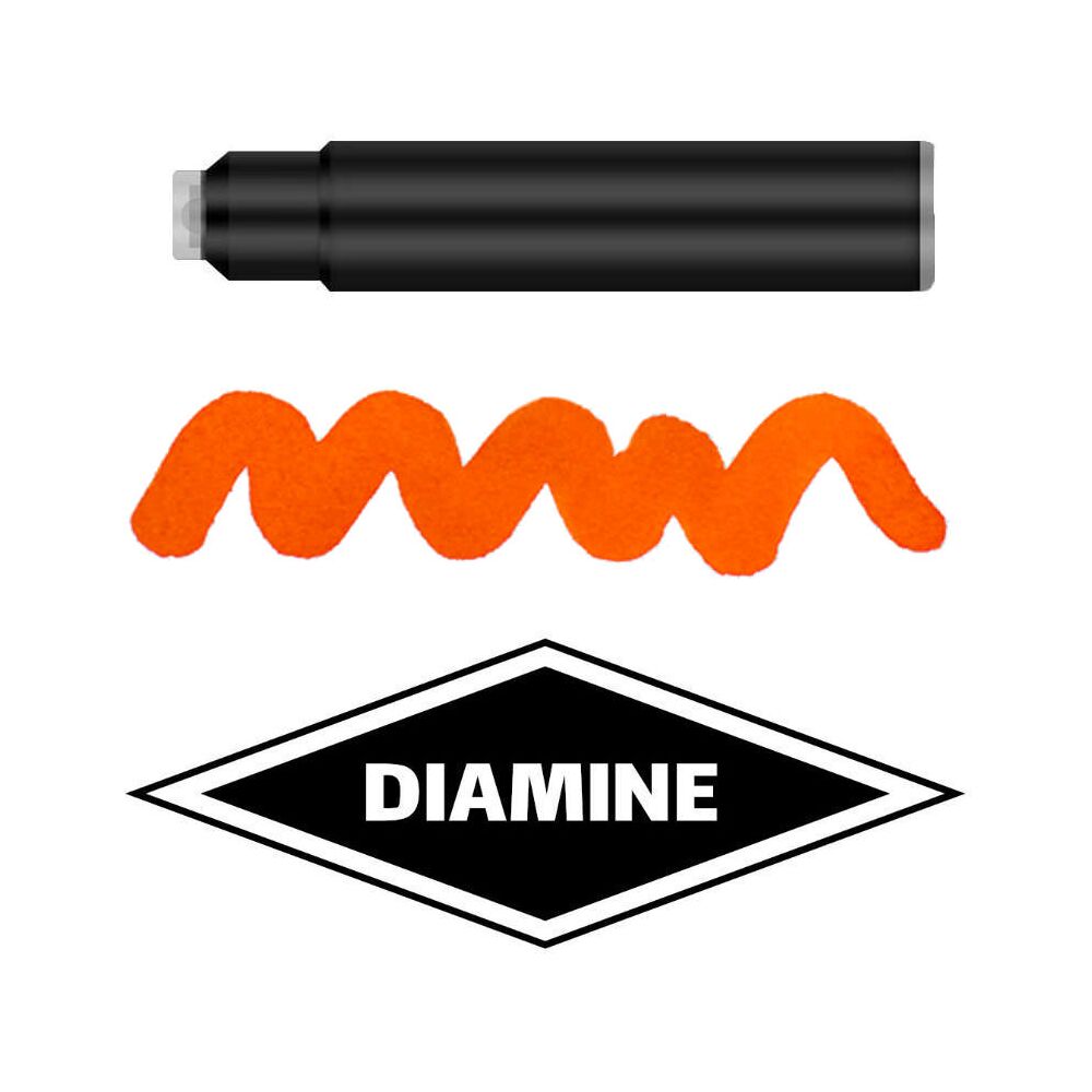 Diamine Standard Patronen Füller Füllfederhalter 4001 Tinte DIA574 Orange
