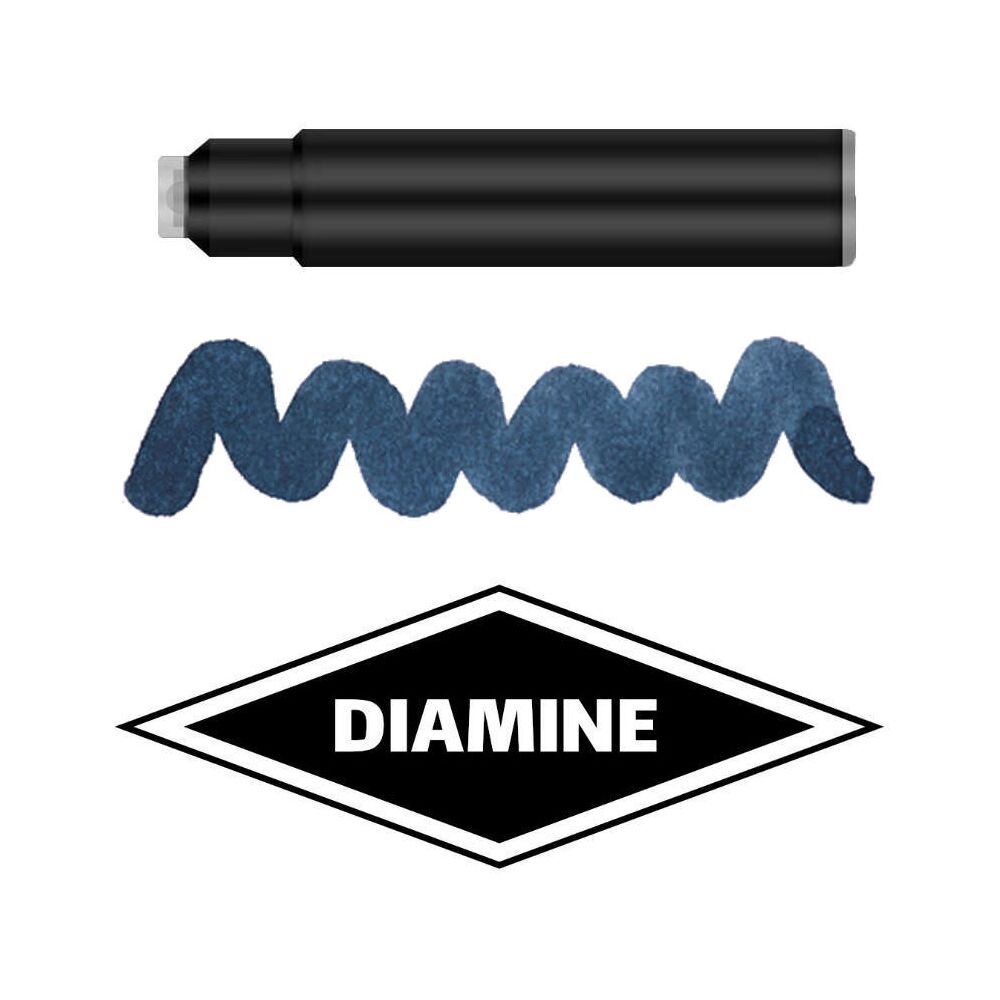 Diamine Standard Patronen Füller Füllfederhalter 4001 Tinte DIA570 Prussian Blue