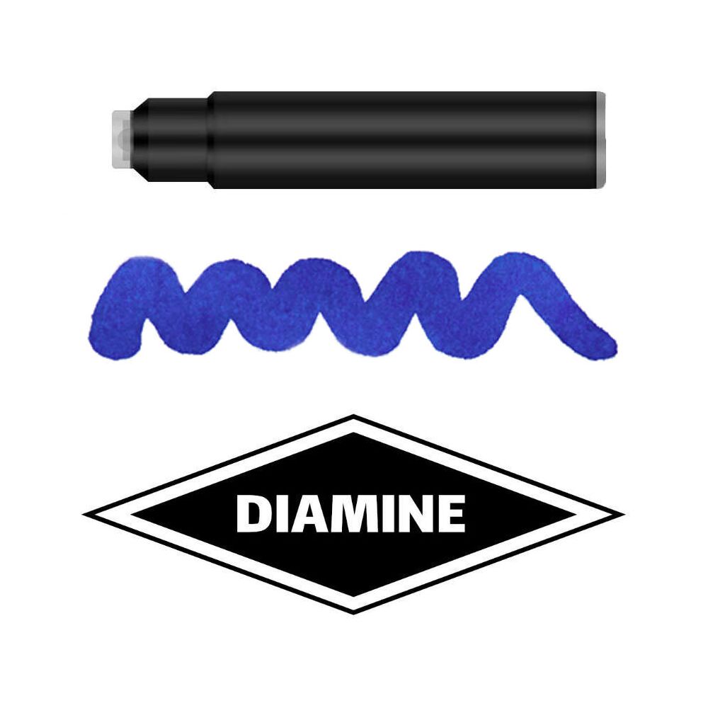 Diamine Standard Patronen Füller Füllfederhalter 4001 Tinte DIA553 Royal Blue