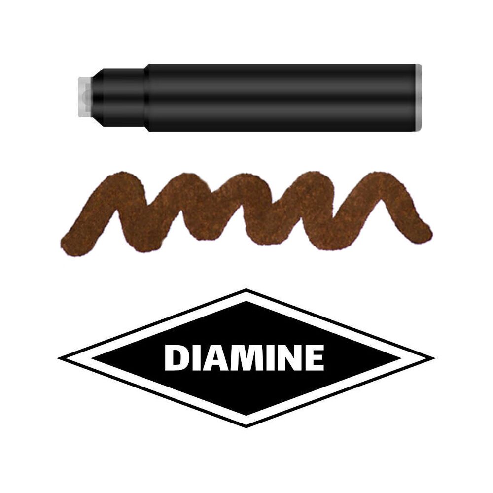 Diamine Standard Patronen Füller Füllfederhalter 4001 Tinte DIA573 Saddle Brown