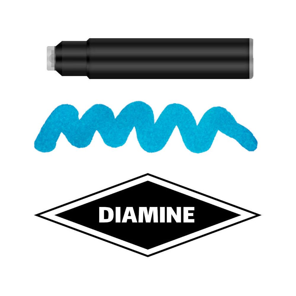 Diamine Standard Patronen Füller Füllfederhalter 4001 Tinte DIA564 Turquoise