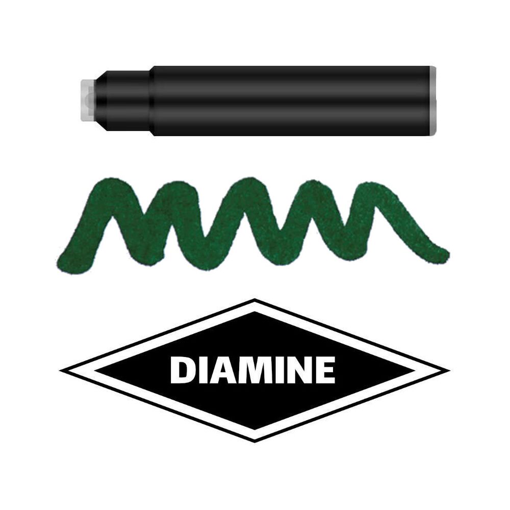 Diamine Standard Patronen Füllfederhalter 4001 Tinte DIA567 Umber/Green Umber