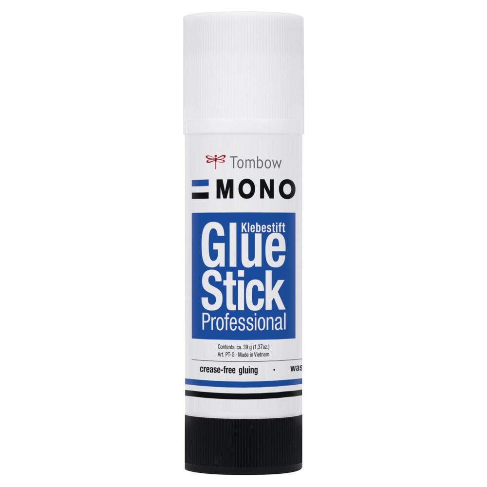 Tombow Glue Stick Professional, Klebestift L, transparent, 39g