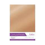 Crafter´s Companion Centura Metallic, A4, 310g, 10 Blatt, Farbe: Copper