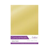 Crafter&acute;s Companion Centura Metallic, A4, 310g, 10 Blatt, Farbe: Solar Gold