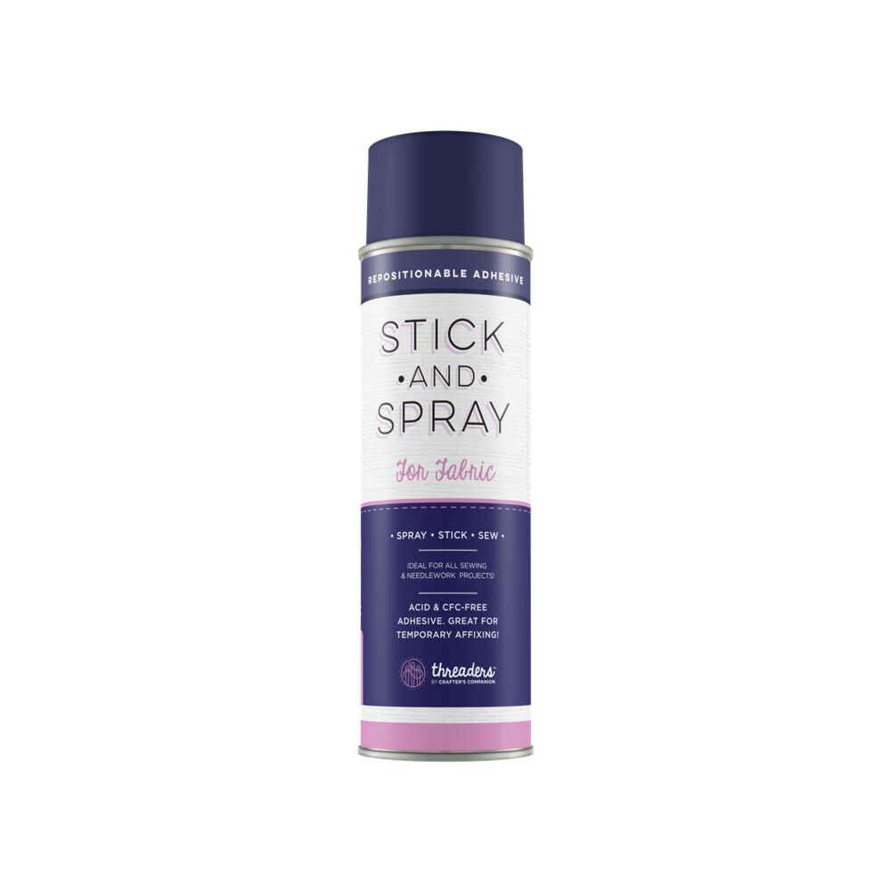 Crafters´s Companion Spray: Stick and Spray fpr Fabric, repositionierbarer Sprühkleber für Textil