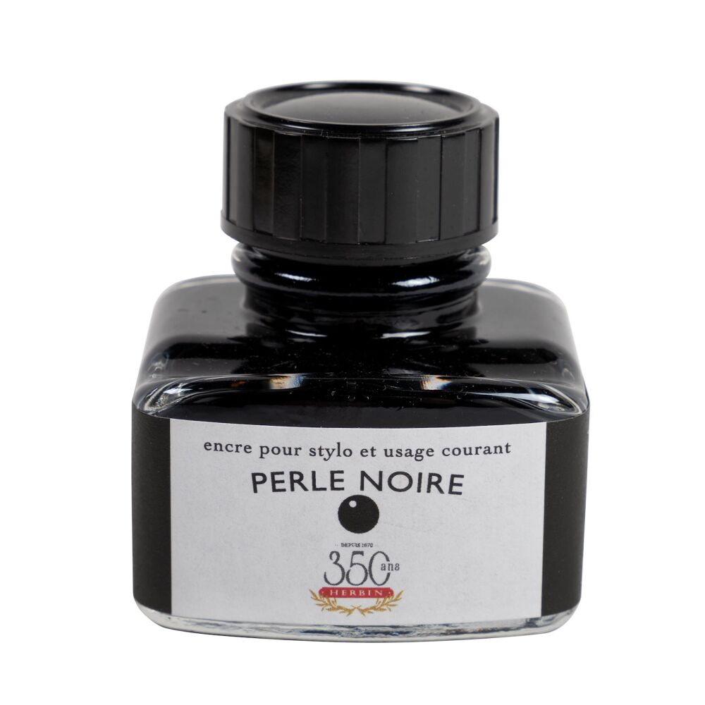 Füllhalter Tinte Herbin Fountain Pen Ink 30ml Perle Noire Schwarz für Aquarelle