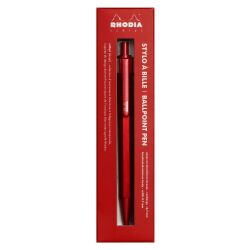Kugelschreiber Rhodia scRipt Ballpoint Pen Rot Hexagonaler Schaft Aluminium
