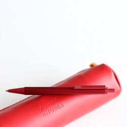 Kugelschreiber Rhodia scRipt Ballpoint Pen Rot Hexagonaler Schaft Aluminium