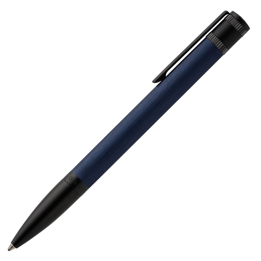 Kugelschreiber Explore Brushed Navy Hugo Boss Ballpoint Pen Schreibger&auml;t Blau