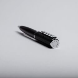 Kugelschreiber Formation Herringbone Chrome Hugo Boss Ballpoint Pen Schreibger&auml;t