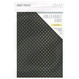 Tonic Studios Craft Perfect, Foiled Card, A4, 5x 280g, Hearts of Gold