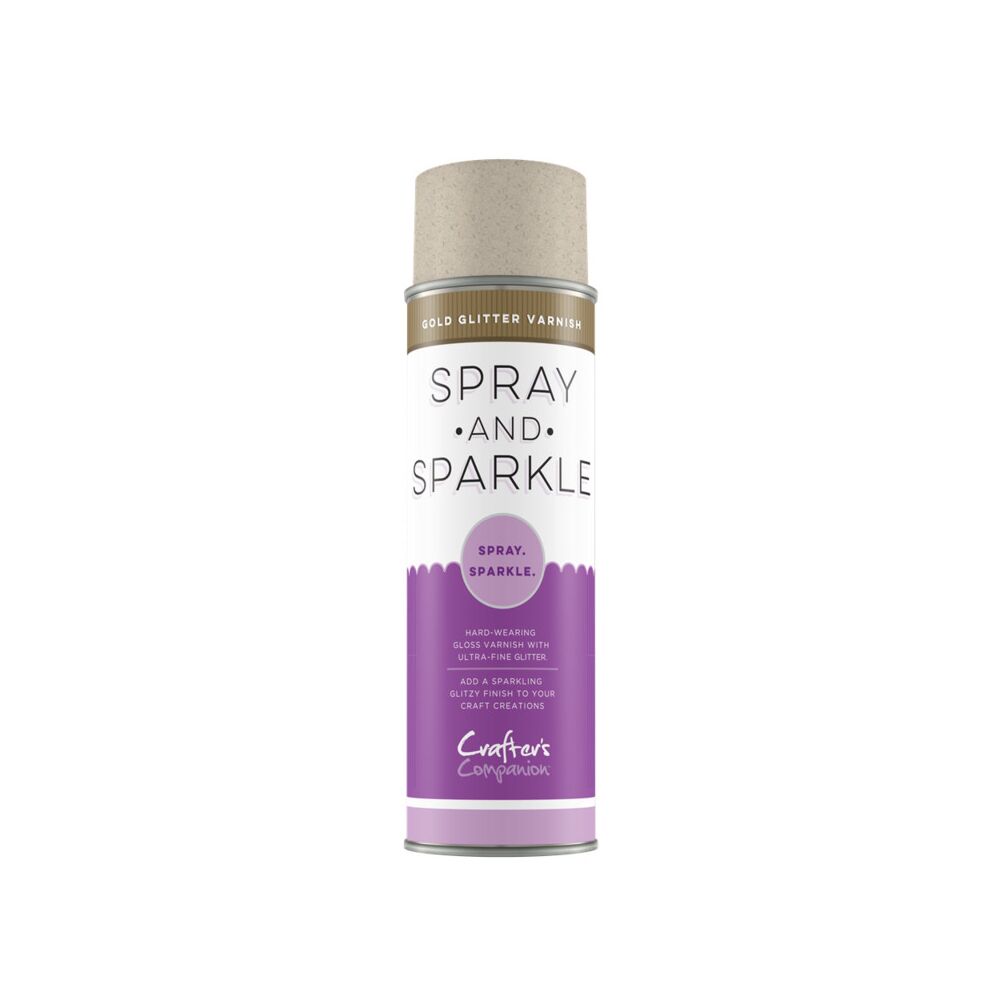 Crafters´s Companion Spray: Spray and Sparkle, Versiegelungsack, Gold Glitter
