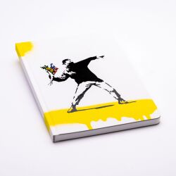 Pininfarina Stone Paper Notizbuch Soft-Touch-Cover 14*21 Banksy Edition liniert