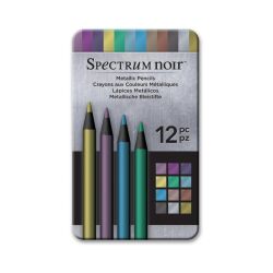 Spectrum Noir Metallic Pencil, Metallstifte, 12er Pack,...