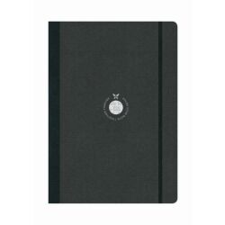 Flexbook Globel Notizbuch 192 Seiten Elastikband 17 * 24 cm / Blanko / Schwarz