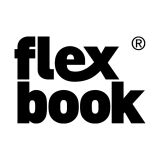 Flexbook Globel Notizbuch 192 Seiten Elastikband 13 * 21 cm / Blanko / Schwarz
