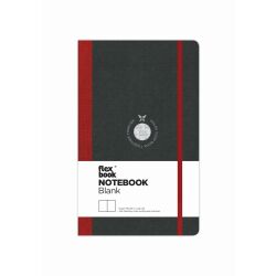 Flexbook Globel Notizbuch 192 Seiten Elastikband 13 * 21 cm / Blanko / Rot