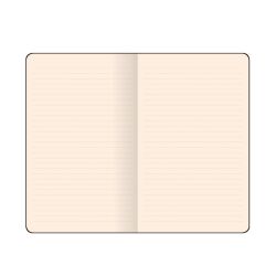 Flexbook Globel Notizbuch 192 Seiten Elastikband 17 * 24 cm / Liniert / Schwarz