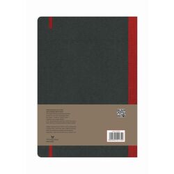 Flexbook Globel Notizbuch Elastikband 17 * 24 cm / Liniert mit Open Diary / Rot