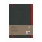 Flexbook Globel Notizbuch Elastikband 17 * 24 cm / Liniert mit Open Diary / Rot