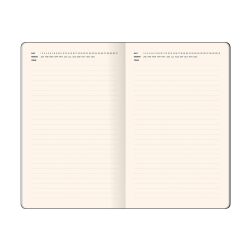 Flexbook Globel Notizbuch Elastikband 13 * 21  cm / Liniert mit Open Diary / Rot
