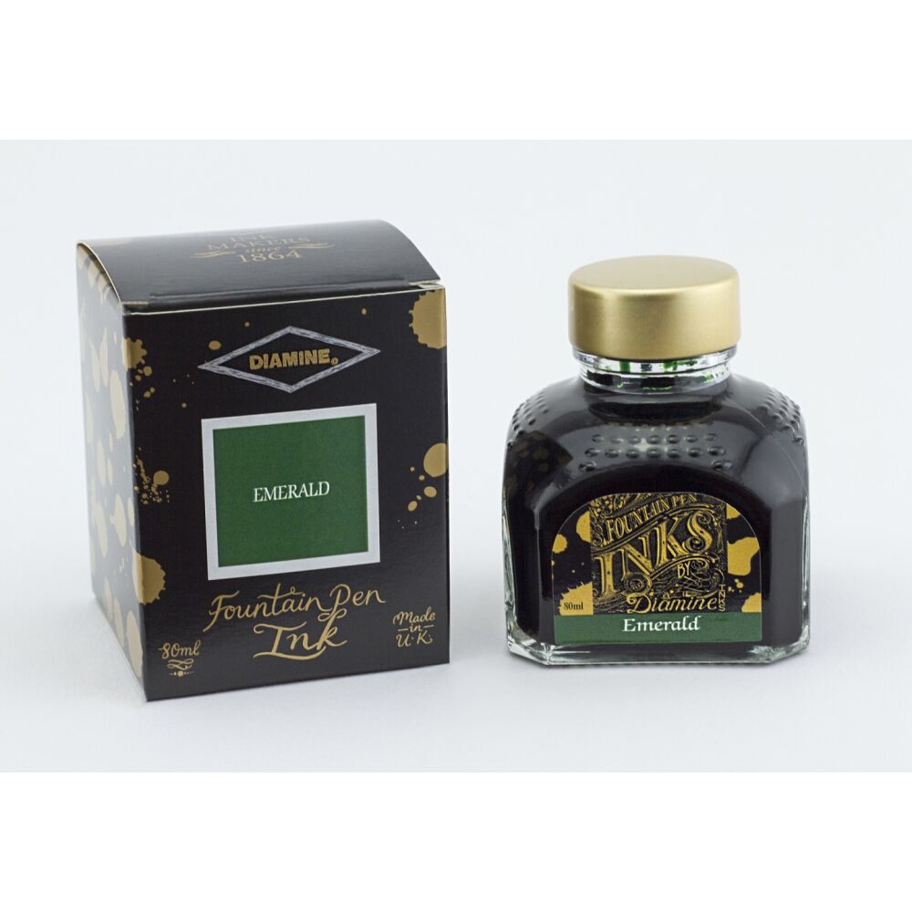 Diamine Füllhalter Tinte Glas Fountain Pen Ink Füller 80ml DIA022 Emerald