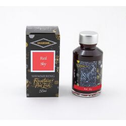 Diamine Tintenglas Shimmering Fountain Ink Füller 50ml DIA 1541 Red Sky