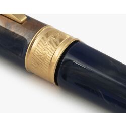 Visconti Tintenroller Blau Mirage Mythos mit Kappe Zeus blue Rollerball