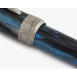 Tintenroller mit Kappe Visconti Rembrandt-S Light Blue Rollerball Acryl Brass